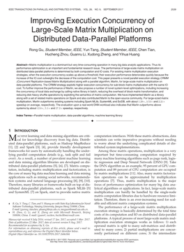 Improving Execution Concurrency of Large-Scale Matrix Multiplication on Distributed Data-Parallel Platforms