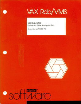 VAX Rdb/VMS Guide to Data Manipulation