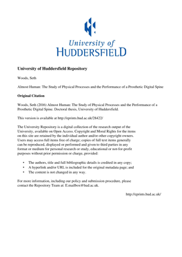 University of Huddersfield Repository