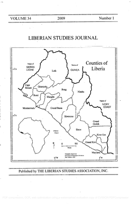 Liberian Studies Journal