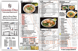 Golden Express Front Menu 2019