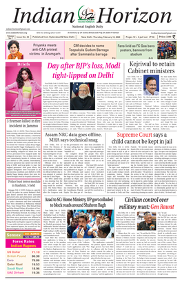 Day After BJP's Loss, Modi Tight-Lipped on Delhi