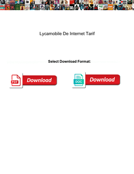 Lycamobile De Internet Tarif