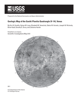 Geologic Map of the Ganiki Planitia Quadrangle (V-14), Venus