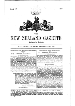 New Ze'aland Gazette