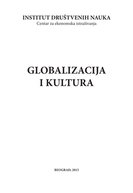 Globalizacija I Kultura