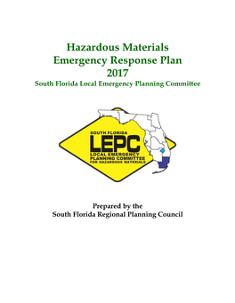 Hazardous Materials Emergency Response Plan 2017 South Florida Local Emergency Planning Committee