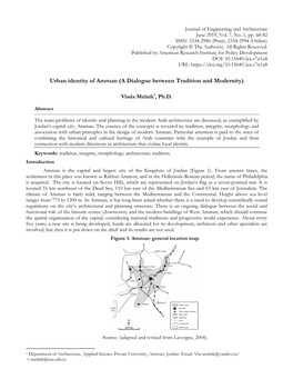 Urban Identity of Amman (A Dialogue Between Tradition and Modernity)