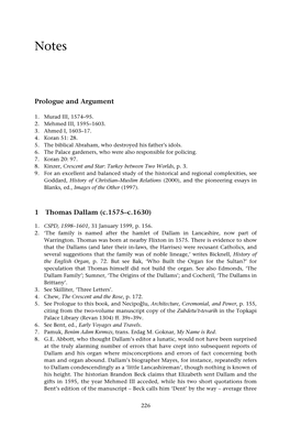Prologue and Argument 1 Thomas Dallam (C.1575–C.1630)