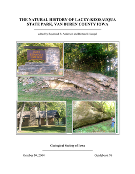 Natural History of Lacey-Keosauqua State Park, Van Buren County Iowa ______