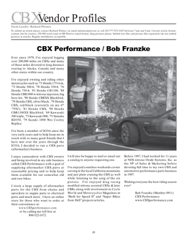 CBX Performance / Bob Franzke