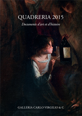 QUADRERIA 2015 Documents D’Art Et D’Histoire