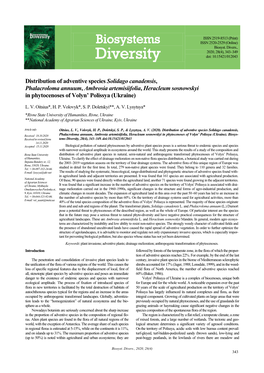 Biosystems Diversity