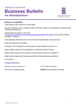 Business Bulletin Iris Ghnothaichean