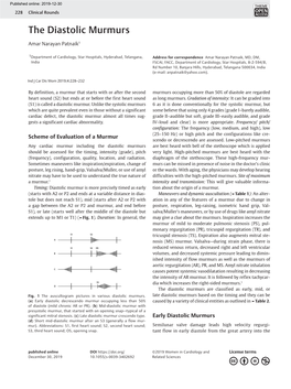 The Diastolic Murmurs