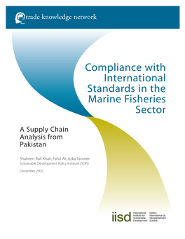 Compliance with International Standards in the Marine Fisheries Sector