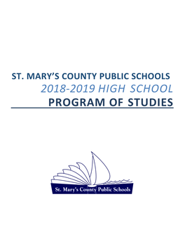 2018-2019 High School Program of Studies