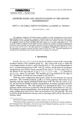 Groebner Bases of Toric Ideals