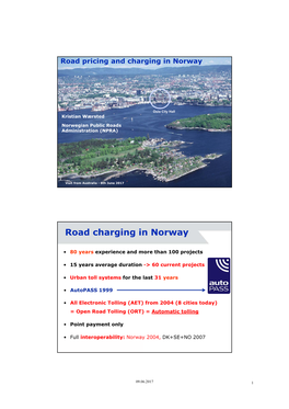 Road Charging in Norway