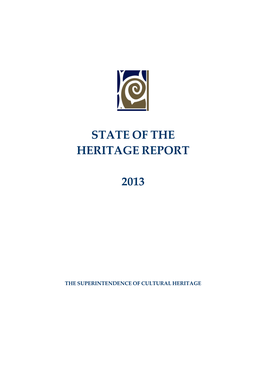 The State of the Heritage Report 2013