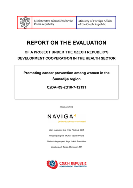 Report on the Evaluation