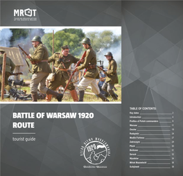 Battle of Warsaw 1920 Route