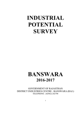 Banswara 2016-2017