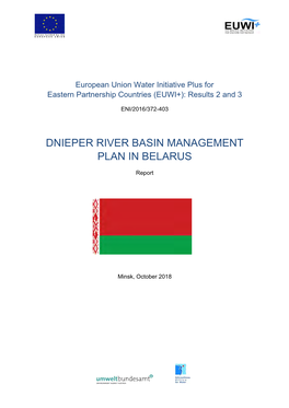 Dnieper River Basin Management Plan in Belarus