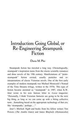 Introduction: Going Global, Or Re-Engineering Steampunk Fiction