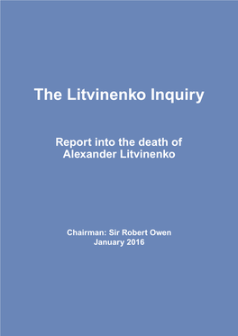 The Litvinenko Inquiry