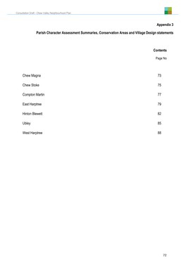 Appendix 3 Parish Character Assessment Summaries