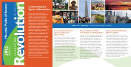 Download the Full National Parks of Boston Centennial Brochure