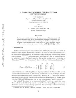 A Flavour-Symmetric Perspective on Neutrino Mixing