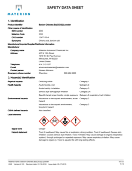 Safety Data Sheet