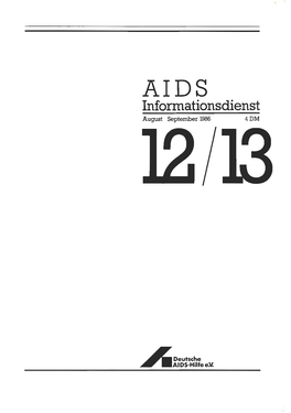 AIDS Informationsdienst August September 1986 4 DM