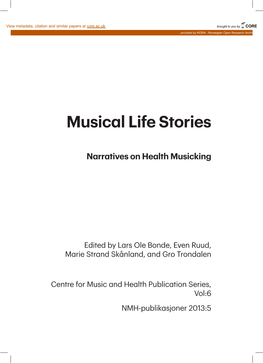 Musical Life Stories