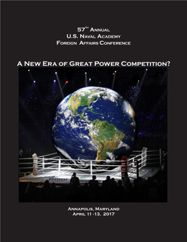A New Era of Great Power Competition?