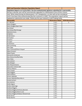 Population Report