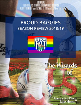 Proud Baggies Season Review 2018/19