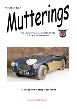 November 2017 a Healey with History – See Inside