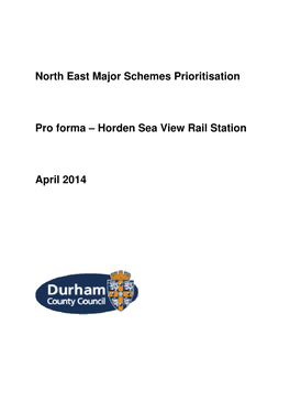 Horden Sea View Rail Station April 2014