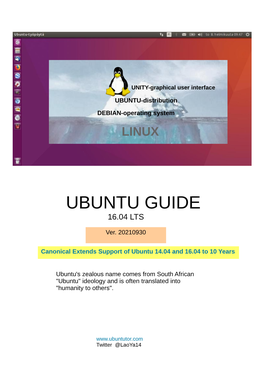 Ubuntu Guide 16.04 Lts