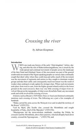 Crossing the River Adrian Koopman