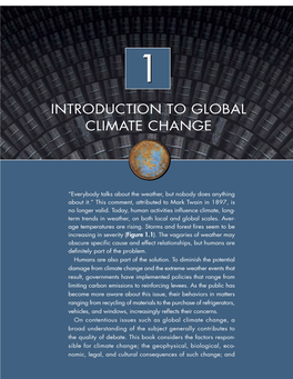 Introduction to Global Climate Change