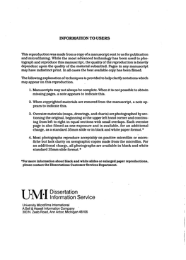 Umidissertation Information Service