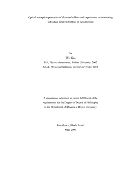 Phd Thesis, Brown University (2005)