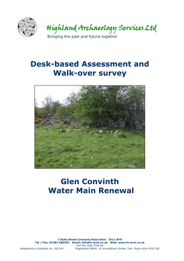 Desk-Based Assessment and Walk-Over Survey Glen Convinth