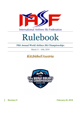 2018 IASF Rulebook