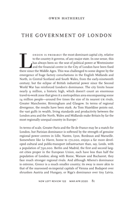 The Government of London