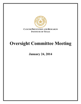 Oversight Committee Board Packet